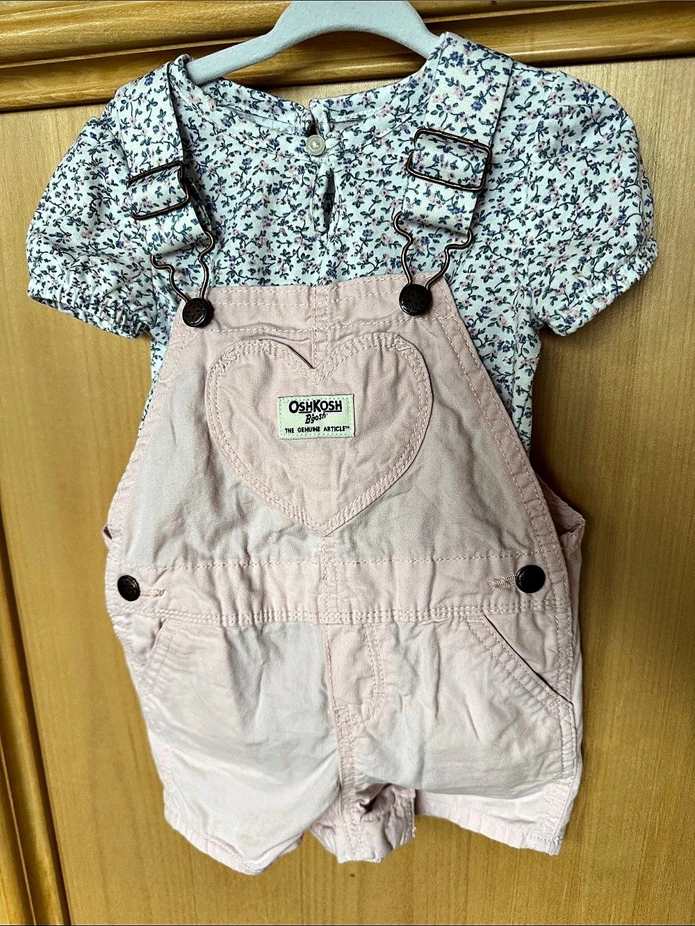 OshKosh B'gosh Baby Floral Overall Set 18M